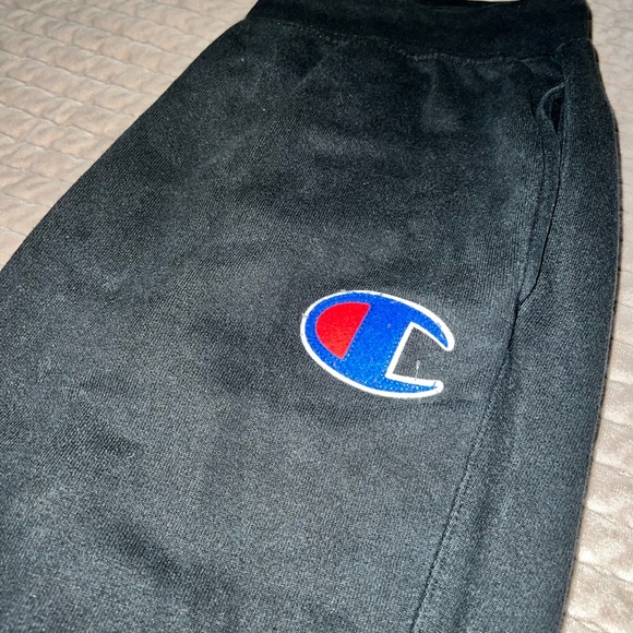 Black - Vintage Champion Sweatpants -Large in women’s - Picture 2 of 3